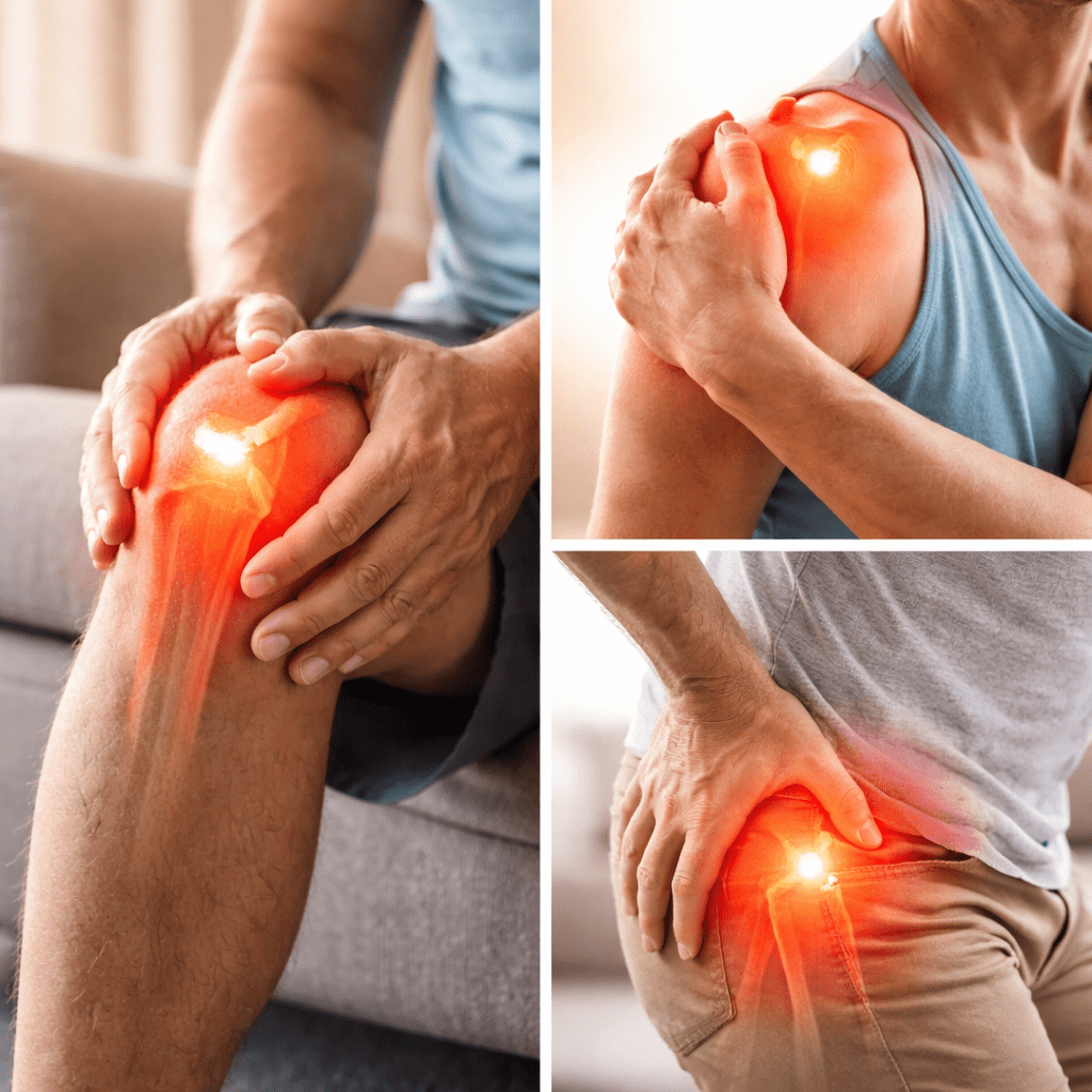 People with Knee, Hip, or Shoulder Discomfort